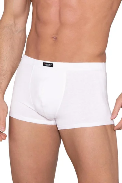 Mužské bavlněné boxerky - Bílá pohodlnost