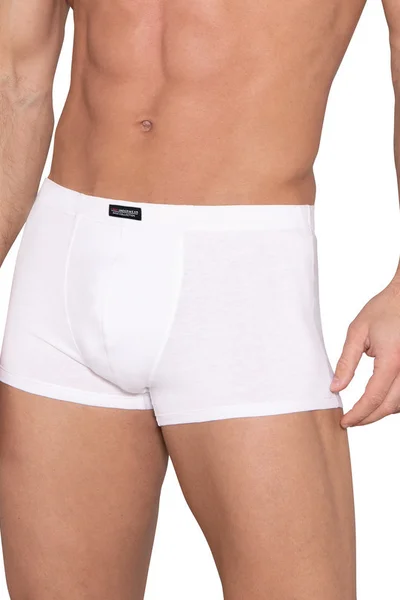 Mužské bavlněné boxerky - Bílá pohodlnost
