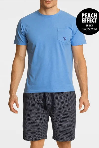Noční pyžamo Atlantic NMP-362 pro muže v modré barvě