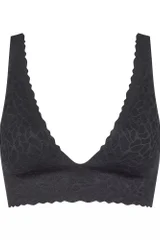 Černý Top Podprsenka Zero Feel LACE - Sloggi