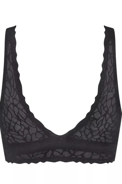 Černý Top Podprsenka Zero Feel LACE - Sloggi