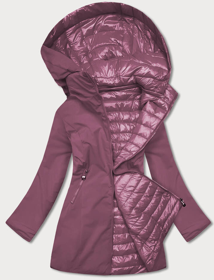 Oboustranná fialová bunda pro ženy BZS1F MINORITY, odcienie fioletu S (36) i392_19203-46