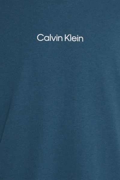 Pánské triko na spaní 83M03 C1E - petrolejová - Calvin Klein