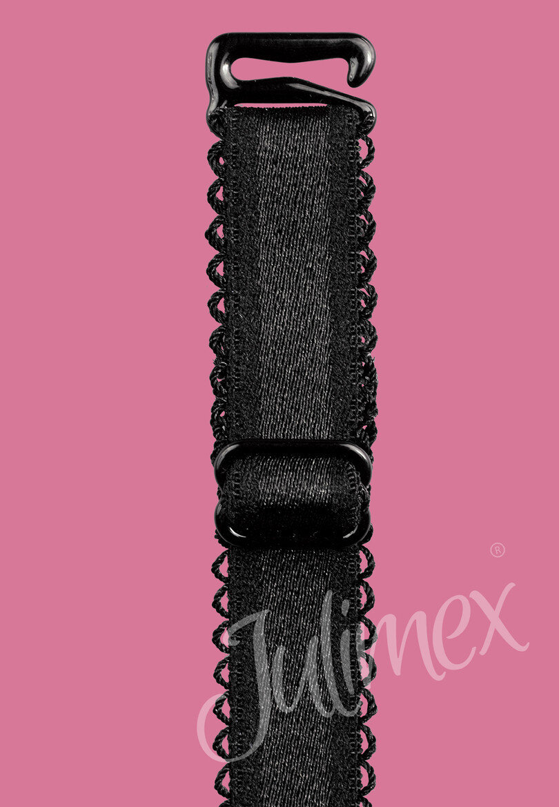 Podprsenka pro ženy ramínka, páska, kov 1Z3N Julimex, černá 12mm i170_RB-398