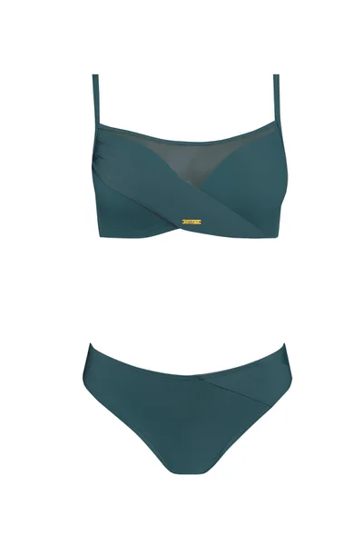 Zelené tylemované dvoudílné plavky pro ženy - Self