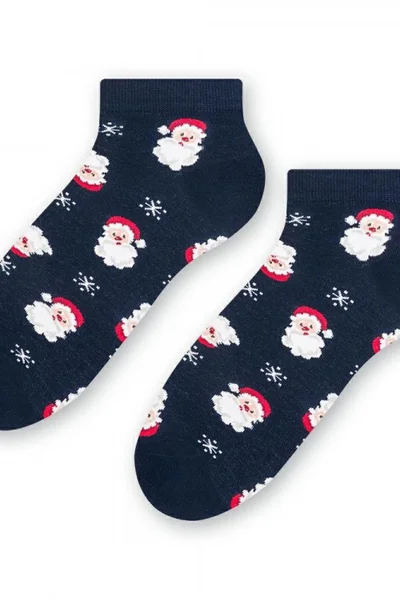 Kouzelné vánoční ponožky Steven - tmavě modrá
