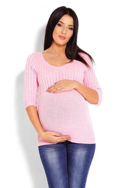 Dámský těhotenský svetr model 44178 PeeKaBoo