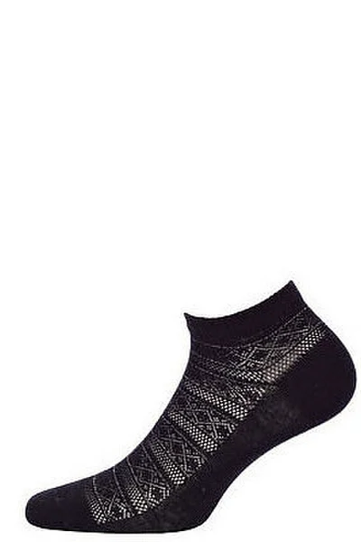 Dámské ažurové ponožky Wola 3T2U Lurex O1C