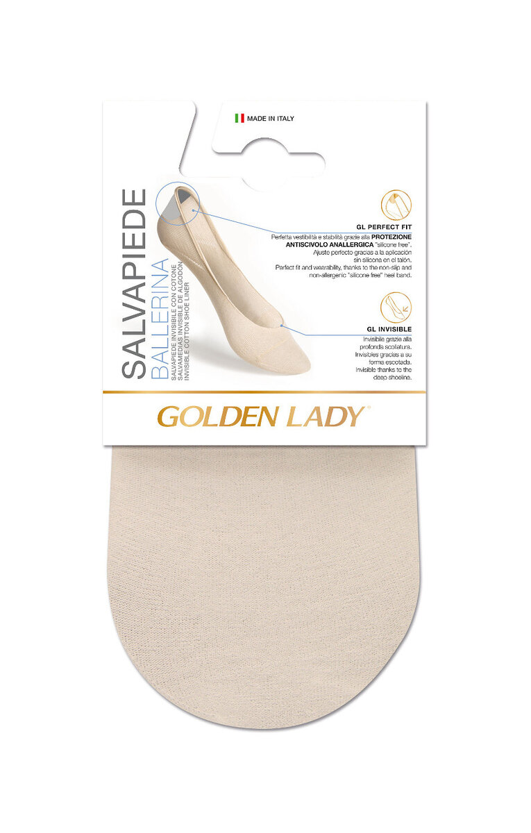 Dámské nízké ponožky Golden Lady Ballerina 6P Cotton A2, naturale/odc.béžová 39/42-M/L i384_38946743