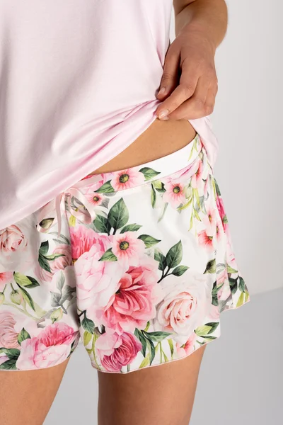 Růžové květované pyžamo Scarlett pro ženy