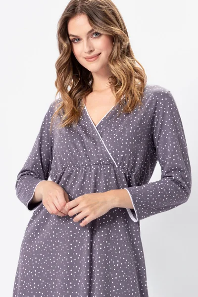 Perleťová noční košile pro těhotné a kojící maminky
