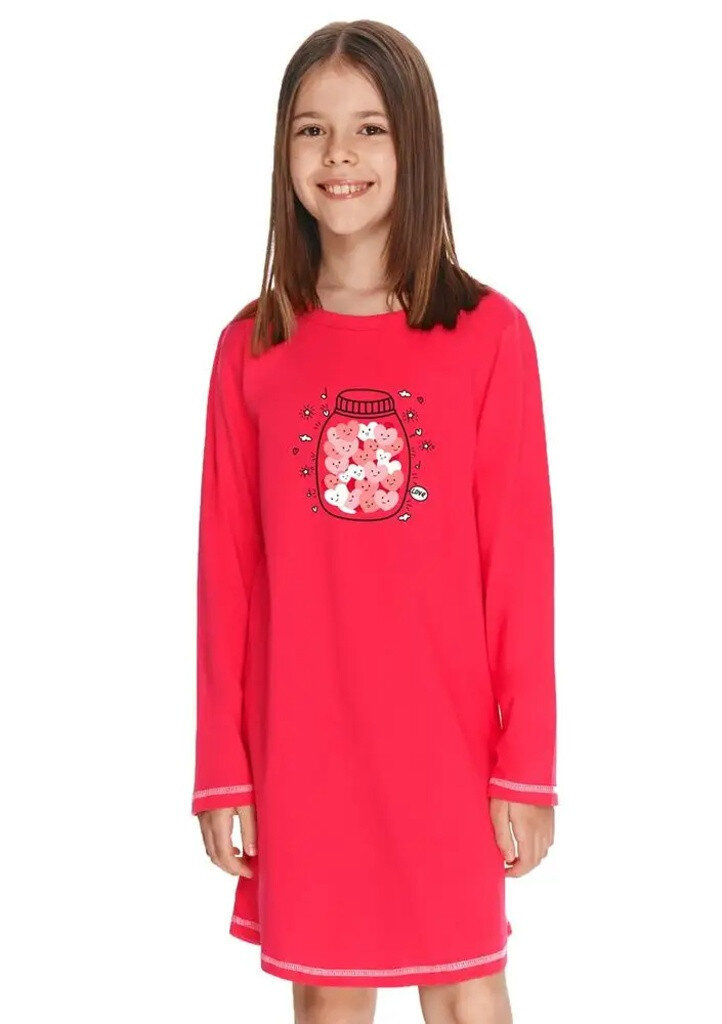 Dívčí noční košilka Taro PZG088, Červená 122 i321_18864-187683
