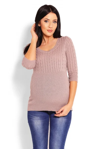 Dámský těhotenský svetr model 85762 PeeKaBoo