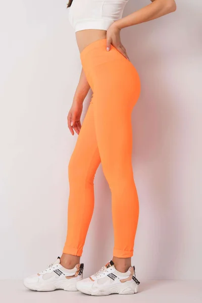 Fluo oranžové dámské sportovní legíny FPrice