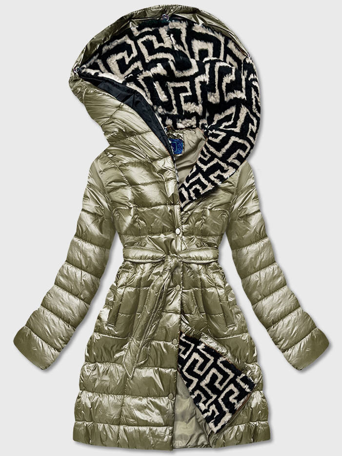 Zimní bunda Ann Gissy Khaki, odcienie zieleni S (36) i392_18032-46