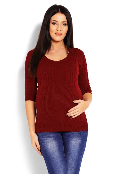 Dámský těhotenský svetr model 32505 PeeKaBoo