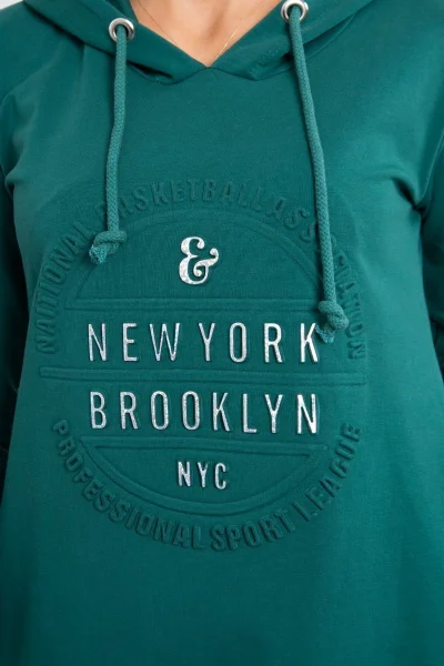 Dámské šaty Brooklyn v tmavě zelené od K-Fashion