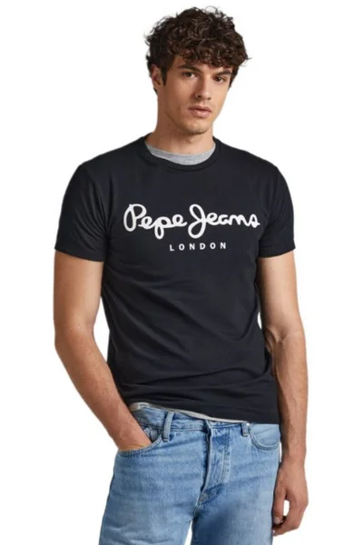 Tričko Pepe Jeans Original Stretch tmavě modré M