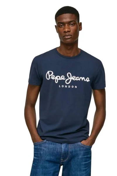 Tričko Pepe Jeans Original Stretch tmavě modré M