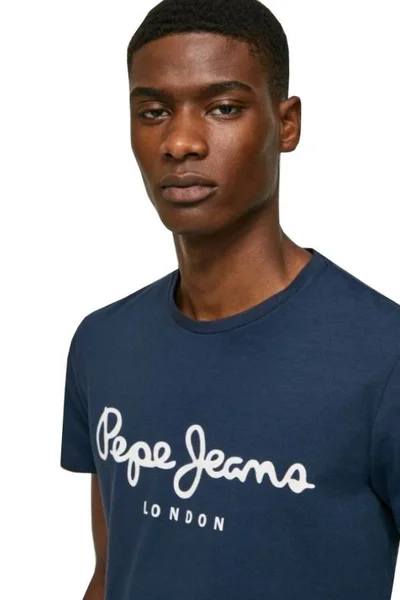 Tričko Pepe Jeans Original Stretch tmavě modré M