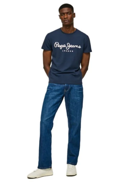 Tričko Pepe Jeans Original Stretch tmavě modré M