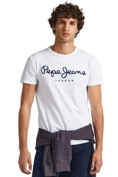 Tričko Pepe Jeans Original Stretch tmavě modré M