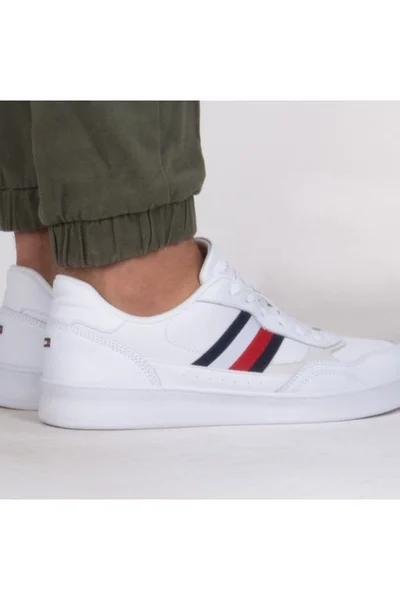 Retro kožené pánské boty s pruhem Tommy Hilfiger