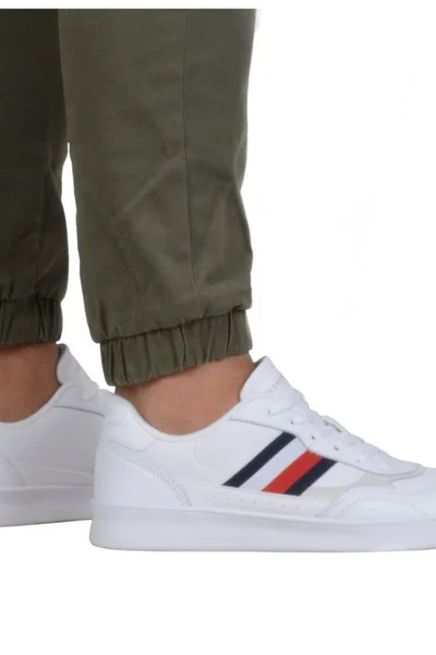 Retro kožené pánské boty s pruhem Tommy Hilfiger