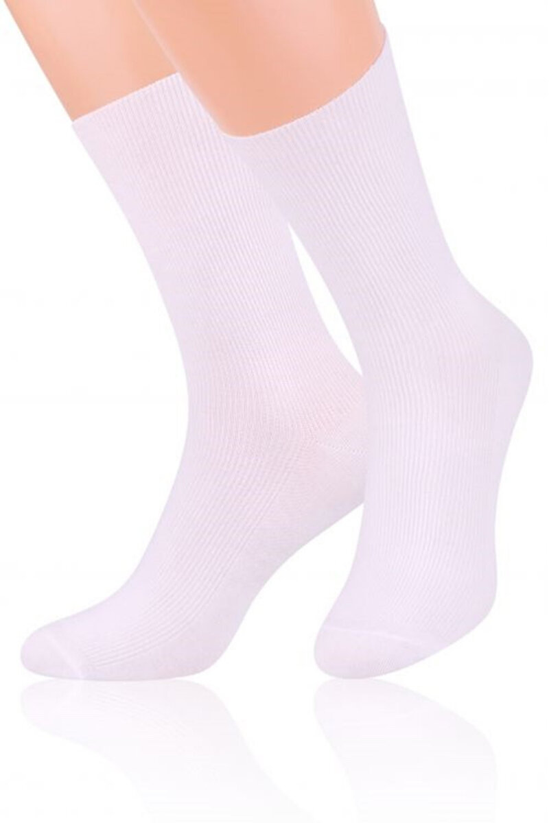Pánské ponožky M1CQ white - Steven, Bílá 35/38 i41_58912_2:bílá_3:35/38_