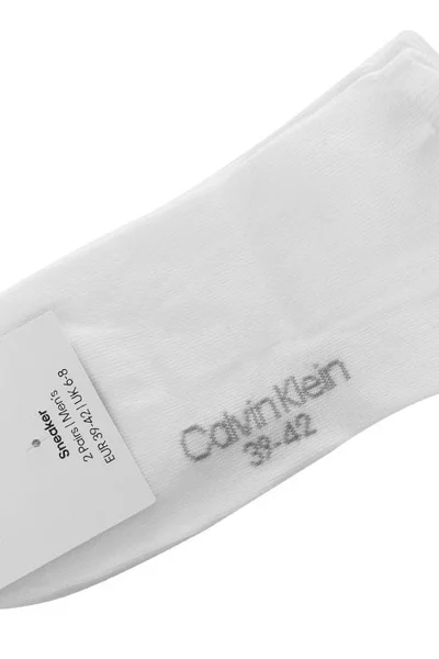 Calvin Klein Pánské Bílé Ponožky 2Pack