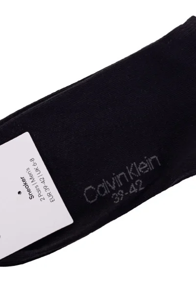 Calvin Klein Pánské Černé Tenisové Ponožky 2Pack