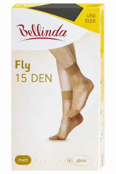 Dámské silonkové ponožky FLY SOCKS 6U3C DEN - BELLINDA - černá