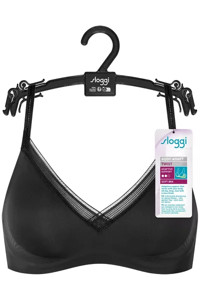 Podprsenka bez kostic BODY ADAPT Twist Soft bra - BLACK - černá 18W2 - Sloggi