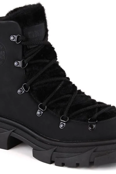 Zimní kotníkové boty Big Star W - černé platformy