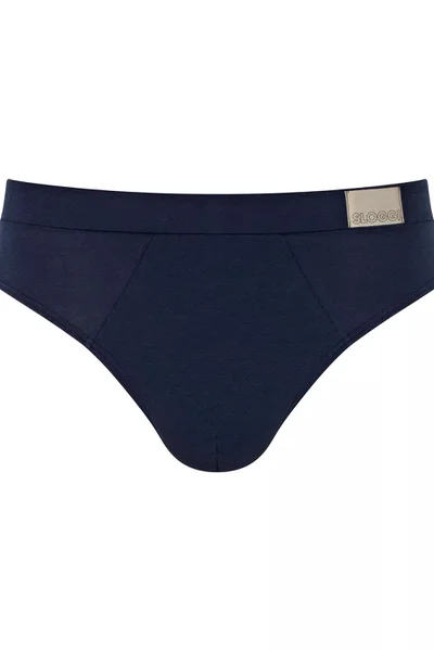 Pánské modré slipy GO Natural Brief 2ks - Sloggi