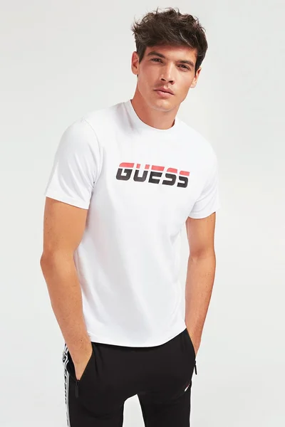 Pánské tričko s krátkým rukávem 9L7737 - TWHT bílá - Guess