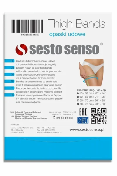 Dámské pásky na stehna Thigh Bands hladké - Sesto Senso