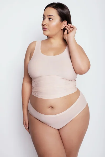 Dámské kalhotky Julimex Flexi-one Plus Size - béžové