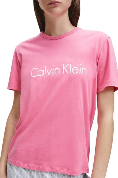 Dámské triko na spaní A6X růžová - Calvin Klein