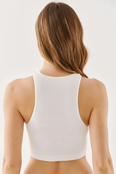 Dámský Top Gabriella Halter Rib Bianco