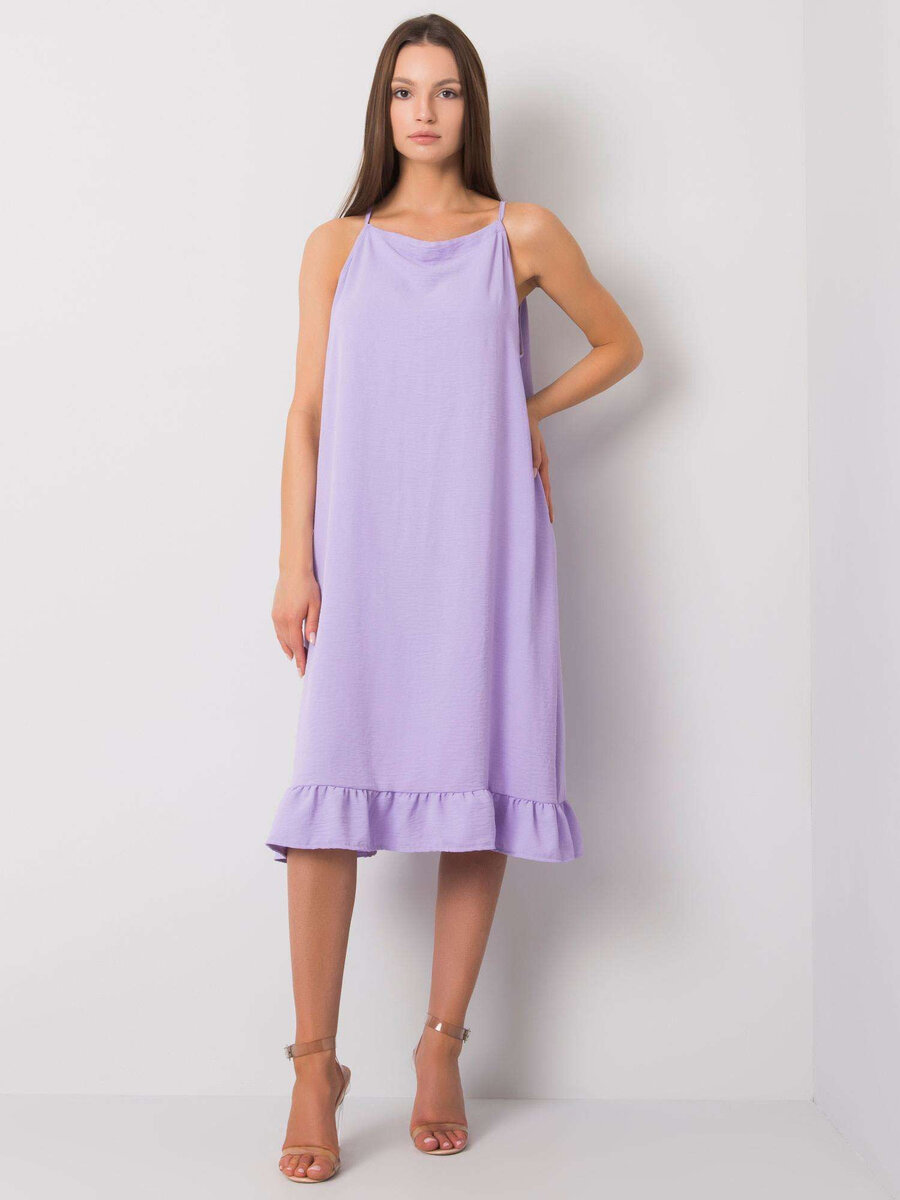 Dámské světle fialové ležérní letní šaty FPrice, jedna velikost i523_2016102970712