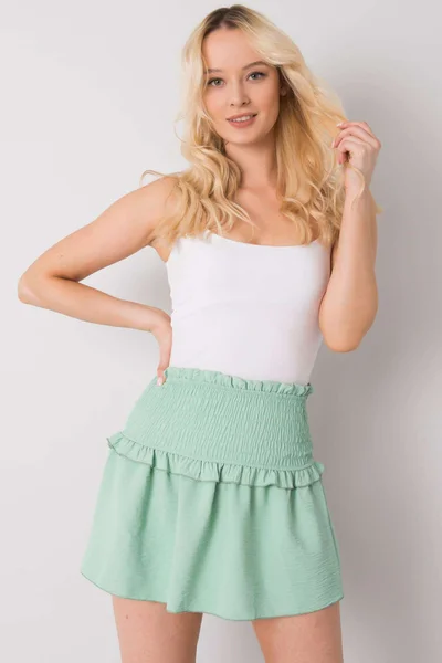 Dámská mint minisukně Fashionhunters Joanna