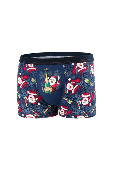 Boxerky pro muže Champange E7ZR Jeans-Red - Cornette