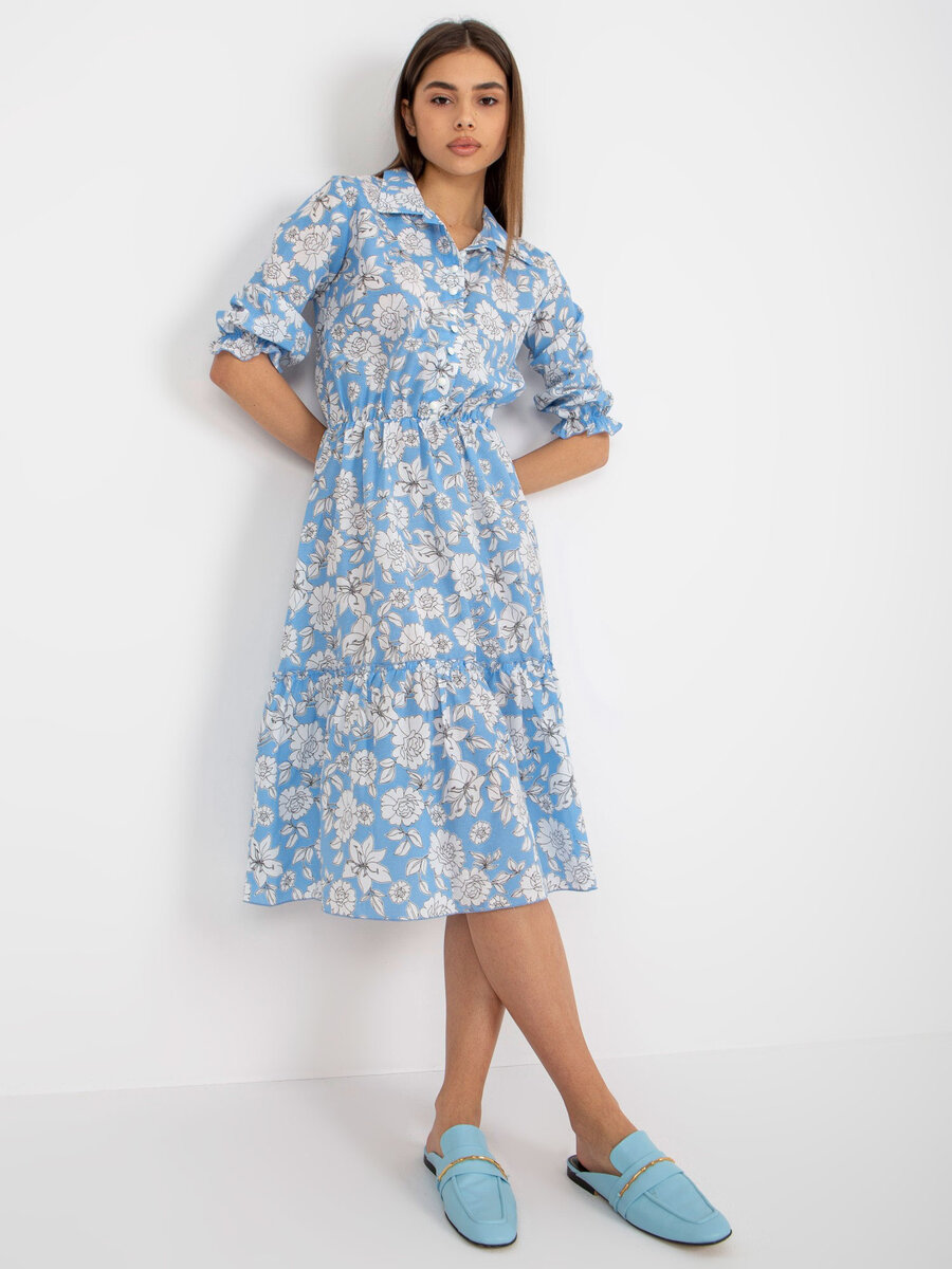 Modré dámské šaty LK SK od FPrice - elegantní a pohodlné, 38 i523_2016103364206
