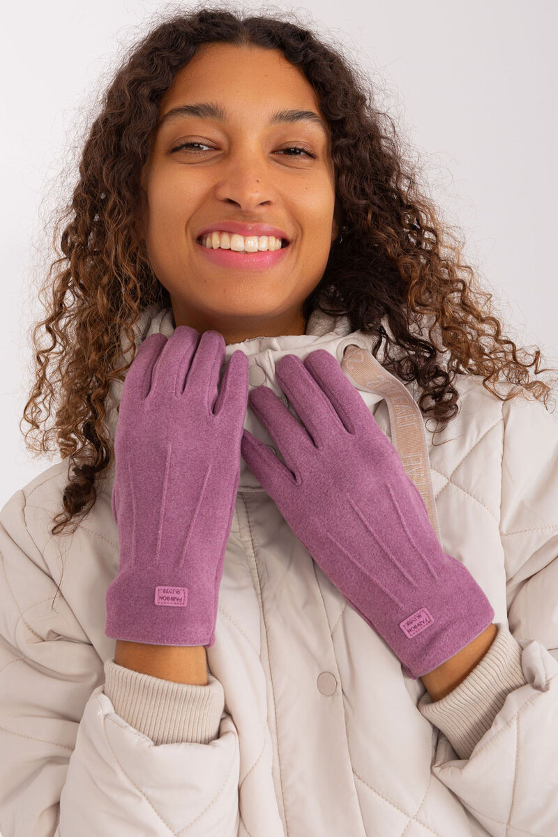 Zimní dámské rukavice s květinovým vyšívaním, L/XL i240_191094_2:L/XL