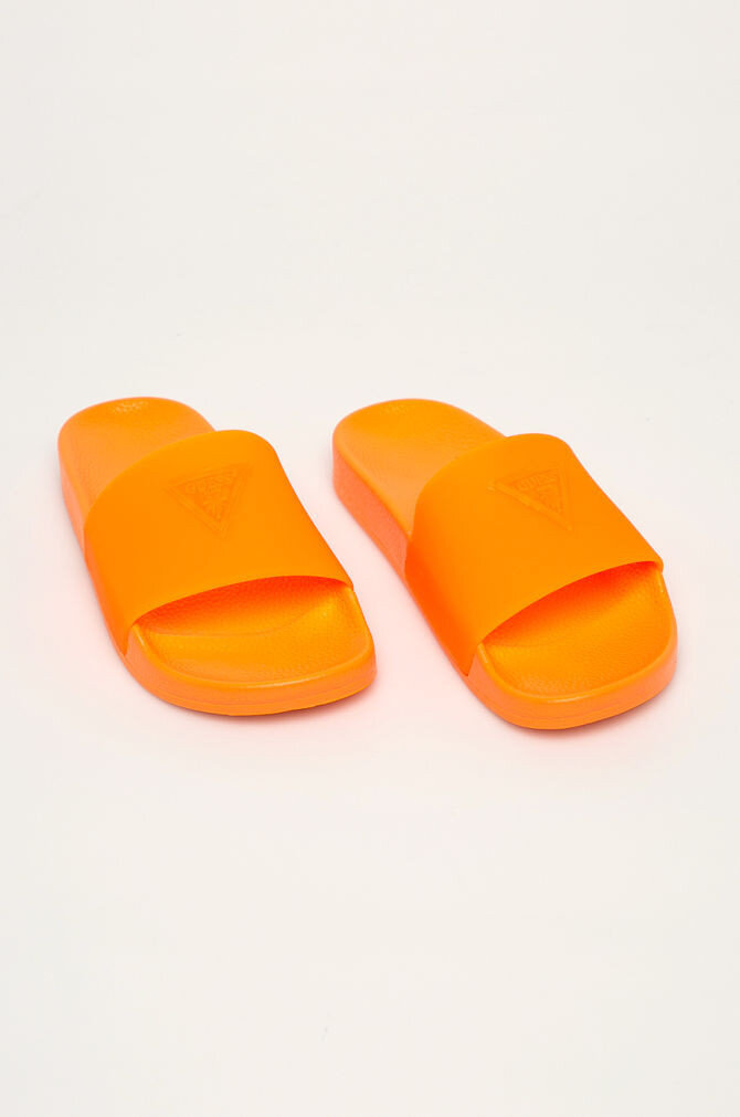 Dámské plážové pantofle G978 neonově oranžová - Guess, neonová oranžová 38 i10_P42044_1:1072_2:34_