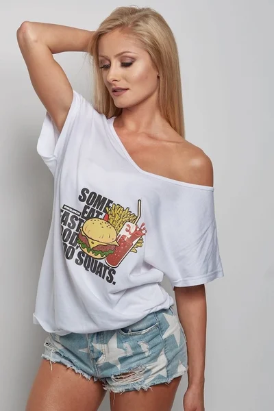 Dámské tričko - Fast Food - Gym Glamour