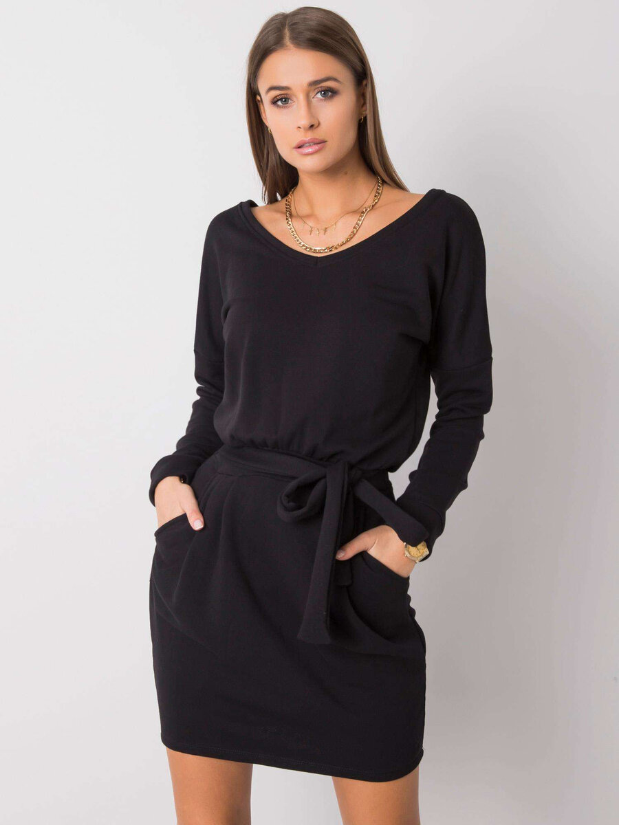 Černé dámské šaty Rue Paris - Elegantní kousek pro každou příležitost, L-40 i10_P67434_2:499_