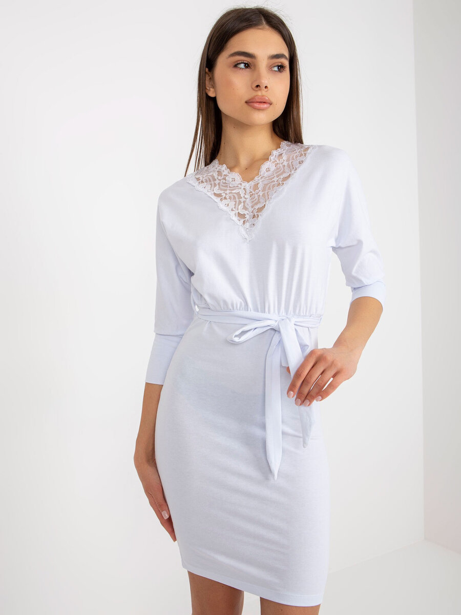 Koketní bílé šaty FPrice pro dámy, XS i523_2016103363599