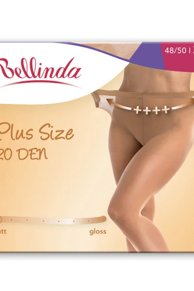 Dámské punčochové kalhoty pro nadměrné velikosti PLUS SIZE 57098Z DEN - BELLINDA - černá